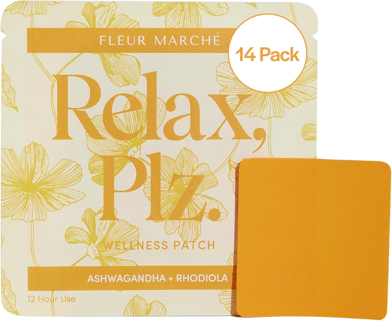 Fleur Marché Relax, Plz Parche Botánico Calmante - 7 parches