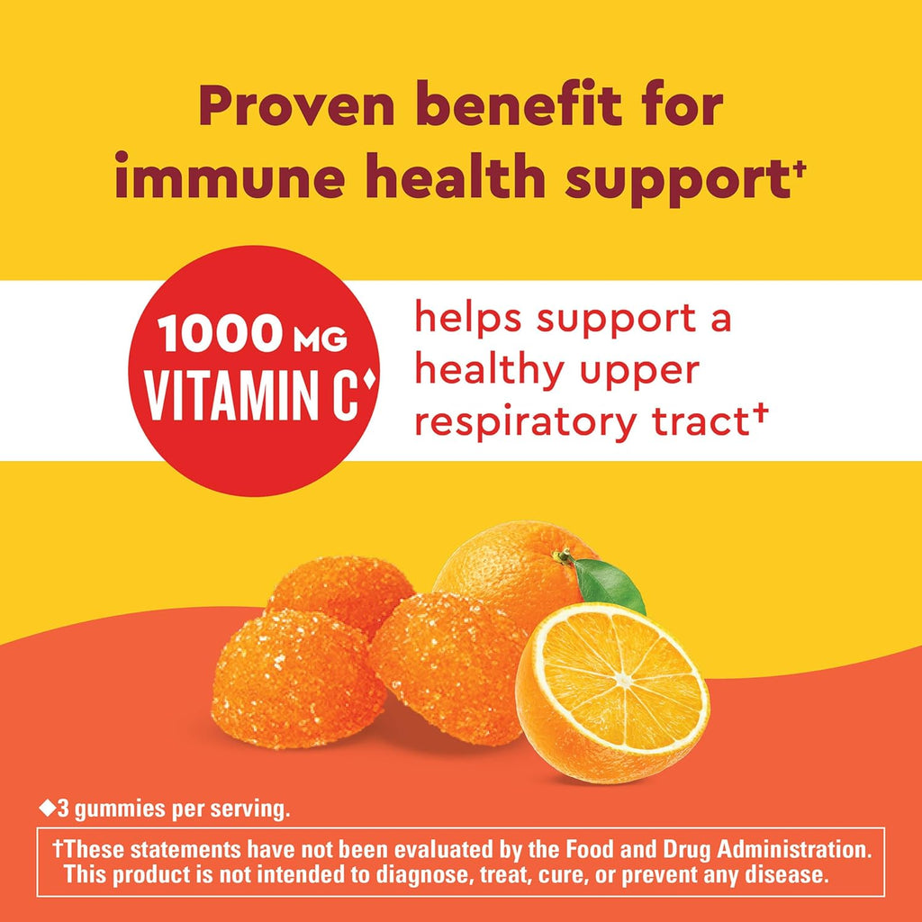 Nature Made Wellblends ImmuneMAX Gominolas con Vitamina C, Zinc, Vitamina D3 y Selenio, 42 gominolas sabor mandarina