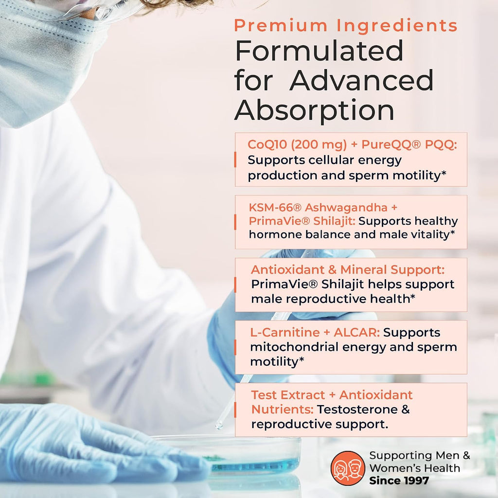 Molecular Fertility Male Preconception+ Suplemento de Fertilidad Masculina