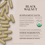 Black Walnut (Nuez Negra) Ecológico - 60 Cápsulas