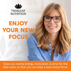 TWINLEAF NUTRITION Suplemento de Apoyo Cerebral, 1000 mg - con DMAE, Vitamina B12 y L-Tirosina - 60 Cápsulas