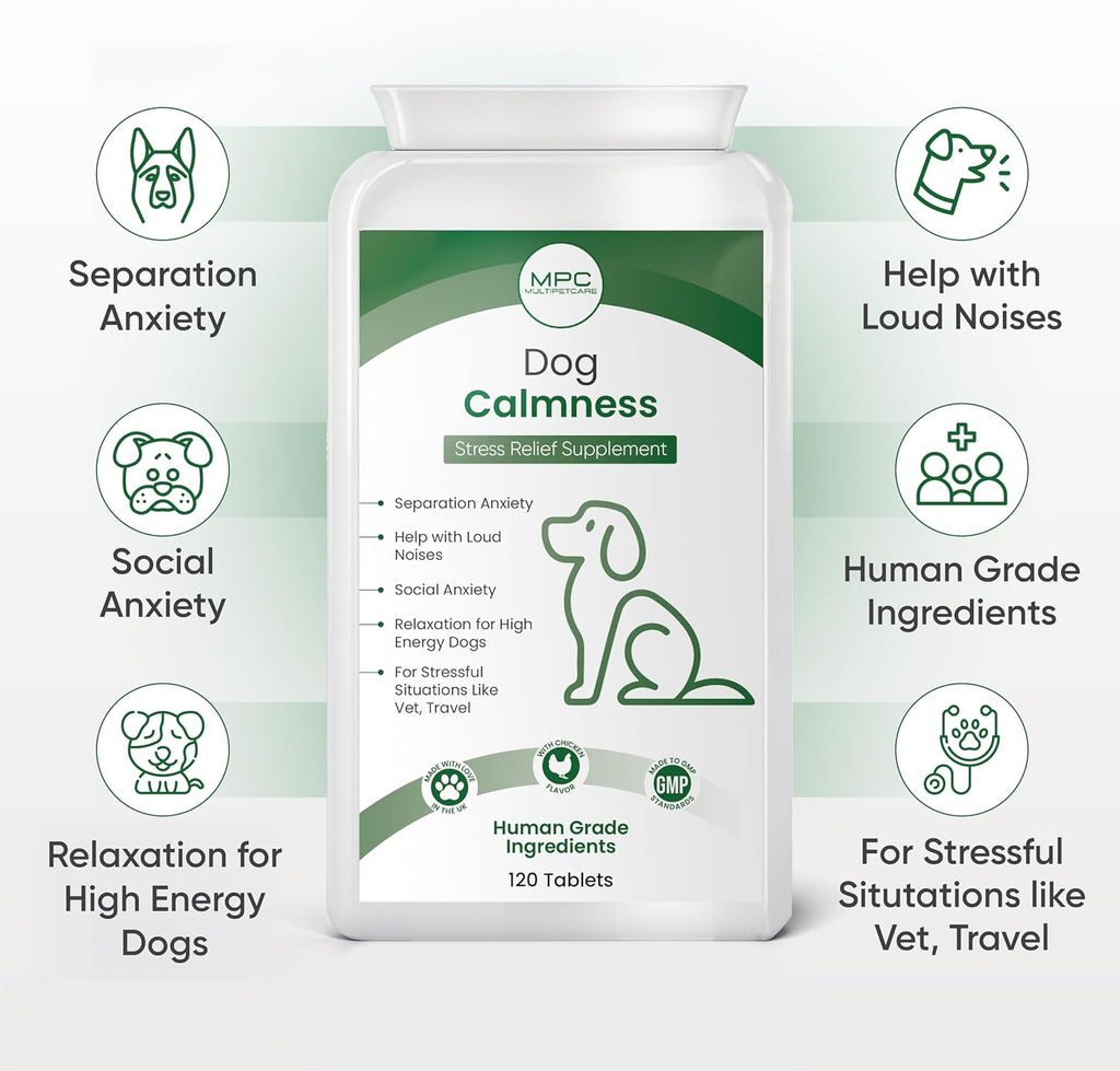 Multipetcare Calming Chews para Perros – 120 Comprimidos Sabor Pollo