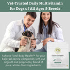 Canine Complete - Polvo Multivitamínico para Perros - 900 g - Vitaminas Diarias para Alimentación Casera - Salud Inmunológica, Piel, Pelaje y General - Todas las Razas - 90 Dosis