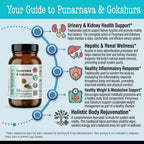DR WAKDE'S Punarnava and Gokshura Capsules - 60 Cápsulas Veganas