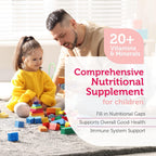 Zahler Junior Multi - Complete Children's Multivitamin - 23 Vitamins & Minerals - Kosher, Non-GMO & Gluten Free - Cherry, 90 Chewable Tablets