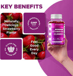 Vitamatic Vitamina B6 100mg - Sabor a Bayas Natural - 60 Gominolas a Base de Pectina - Apoyo Sistema Nervioso