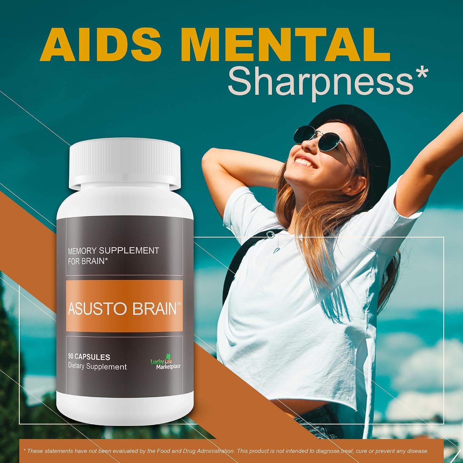 Asusto Nootropic Brain Supplement - Memoria y Enfoque Natural