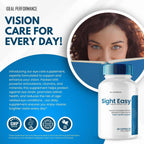 Sight Easy Eye Vitamins & Mineral Supplements - Cápsulas para la Visión (2 Pack)