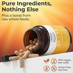 Thomas' all-natural Remedies D3 + K2 con MCT Oil y Mezcla de Alimentos Integrales, 1000 UI D3, Vegano, 120 Cápsulas