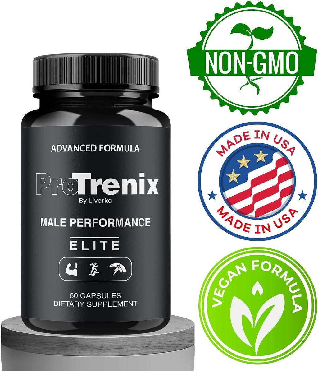 (3 Pack) ProTrenix Pills, ProTrenix Pills for Men, ProTrenix Capsules, ProTrenix Supplement Capsules All Natural Support - Premium Formula, ProTrenix Advanced Formula, 180 Capsules for 3 Month