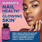 Viva Naturals Biotina 5000 mcg para Cabello, Piel y Uñas – Suplemento Orgánico y Vegetariano – 120 Comprimidos
