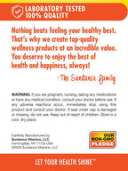Sundance Vitamin B-1 | 100mg | 100 Comprimidos | Suplemento Esencial de Vitamina B1 | Fórmula Vegetariana, No GMO y Sin Gluten