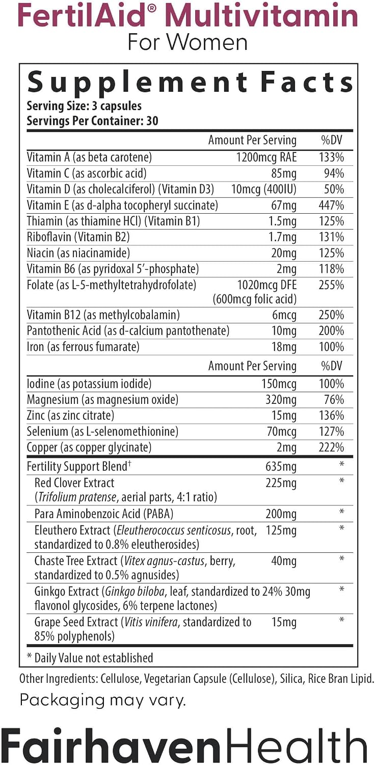Fairhaven Health FertilAid Combo para Él y Ella – Suplemento de Fertilidad