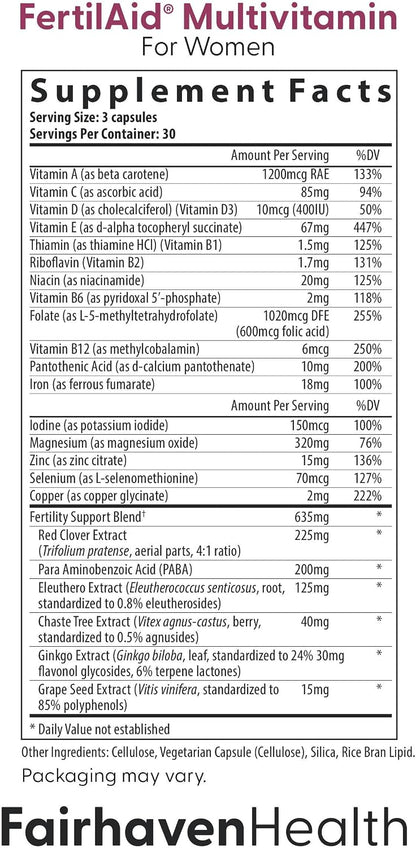 Fairhaven Health FertilAid Combo para Él y Ella – Suplemento de Fertilidad – Image 3