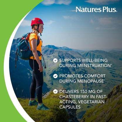 NaturesPlus Herbal Actives Sauzgatillo - 60 – Promoción de la salud reproductiva femenina. – Image 4