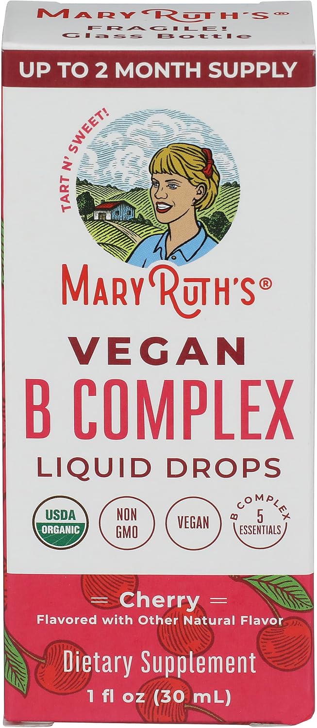 Mary Ruth's Complexo B Gotas de Cereza Ácida Orgánico, 30 ml