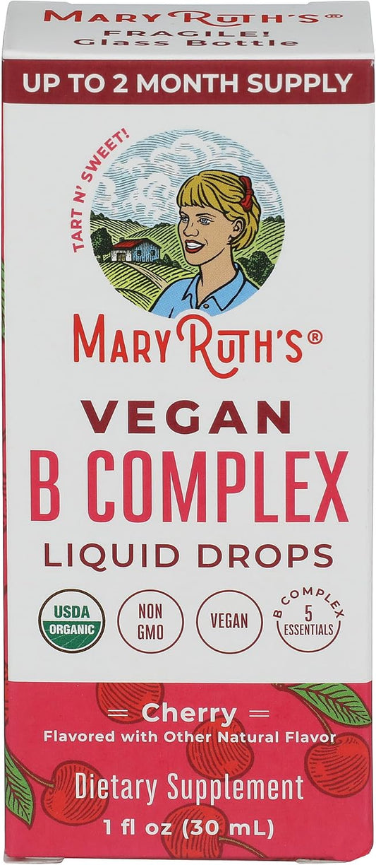 Mary Ruth's Complexo B Gotas de Cereza Ácida Orgánico, 30 ml