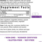 Bluebonnet Nutrition Vitamina D3 5000 UI Cápsulas Vegetales - 60 Cápsulas