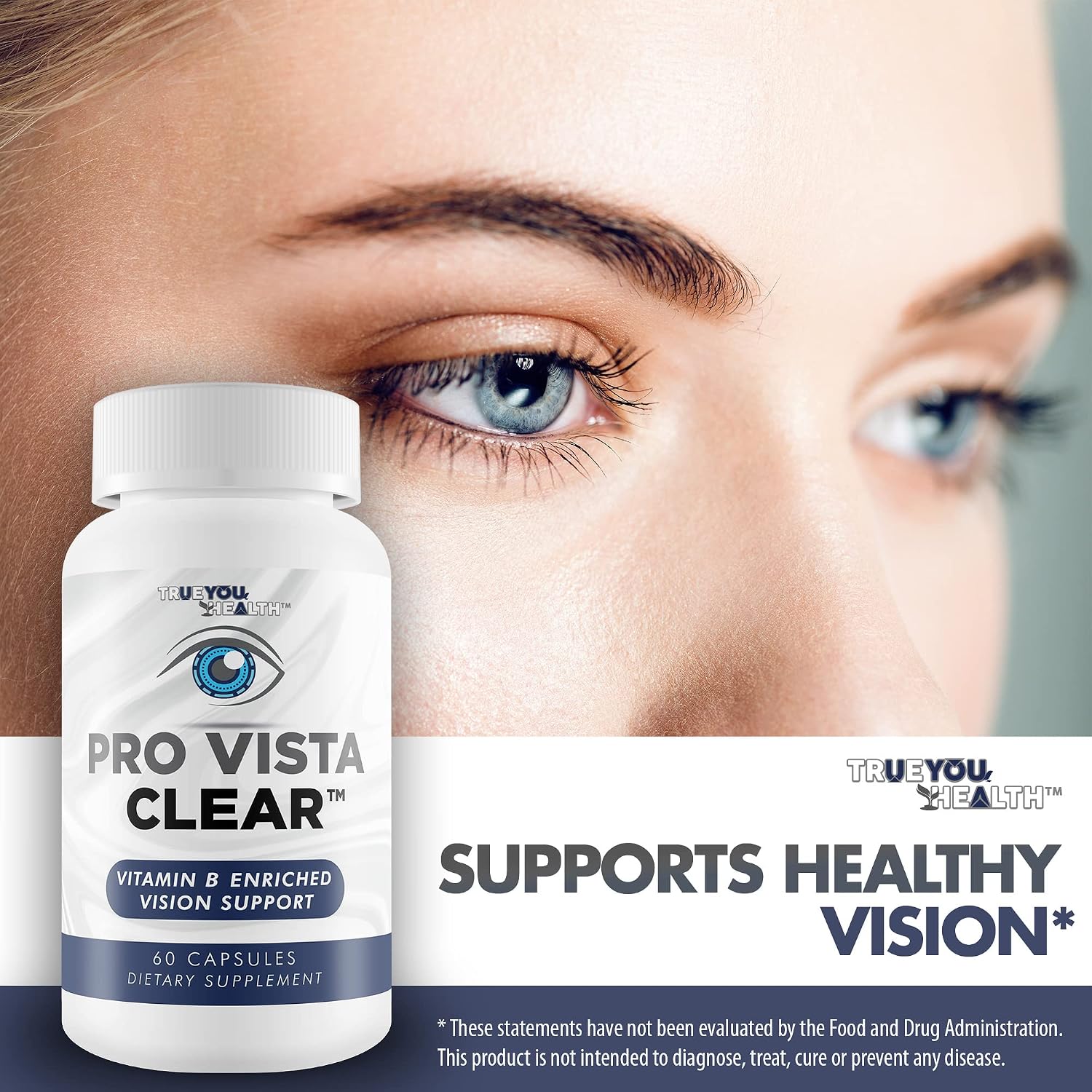 Pro Vista Clear para los Ojos - Apoyo Visual Enriquecido con Vitamina B
