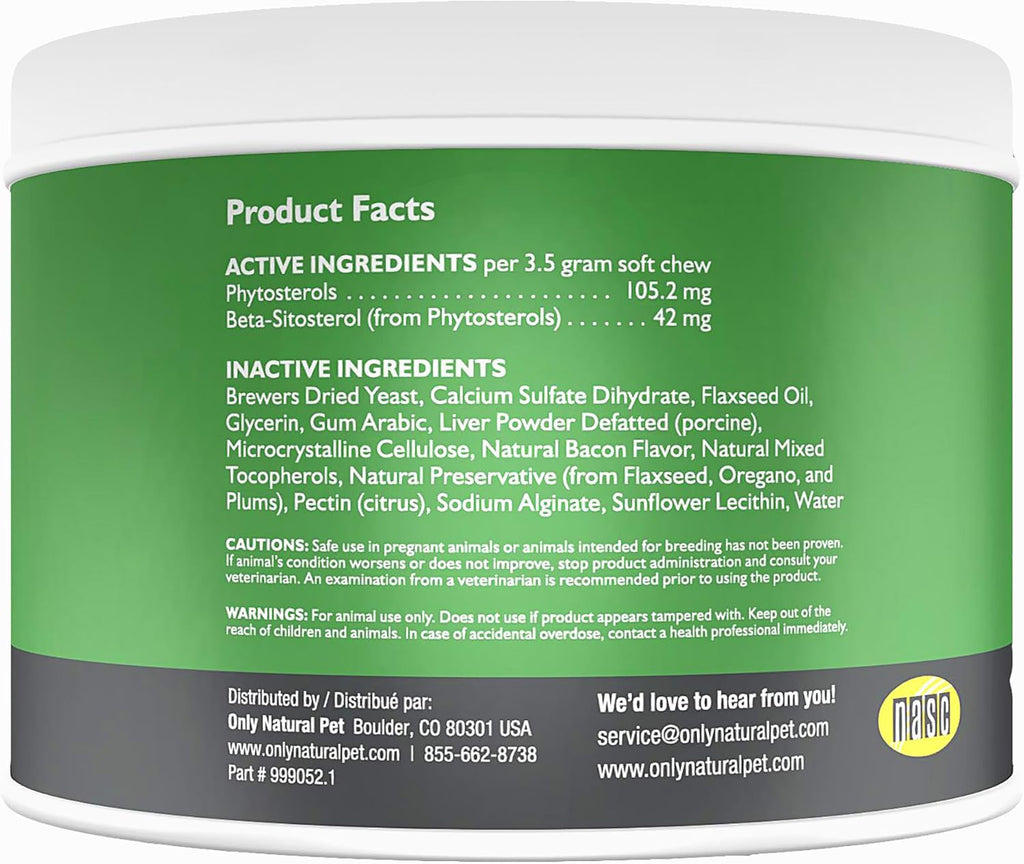 Only Natural Pet Immune Balance - Complemento Inmunológico para Perros y Gatos con Fitoesteroles, 60 Comprimidos