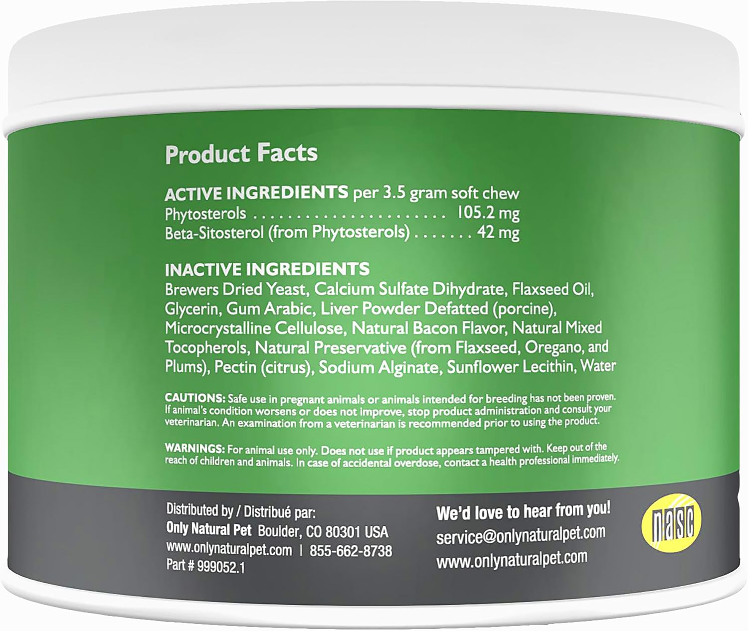 Only Natural Pet Immune Balance - Complemento Inmunológico para Perros y Gatos con Fitoesteroles, 60 Comprimidos