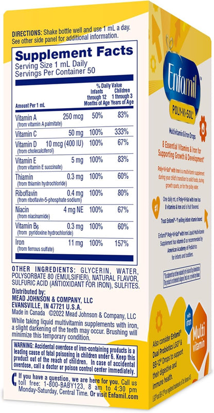 Enfamil Poly-Vi-Sol Gotas Multivitamínicas – Vitamina A: Contribuye al mantenimiento de las membranas mucosas y la – Image 7