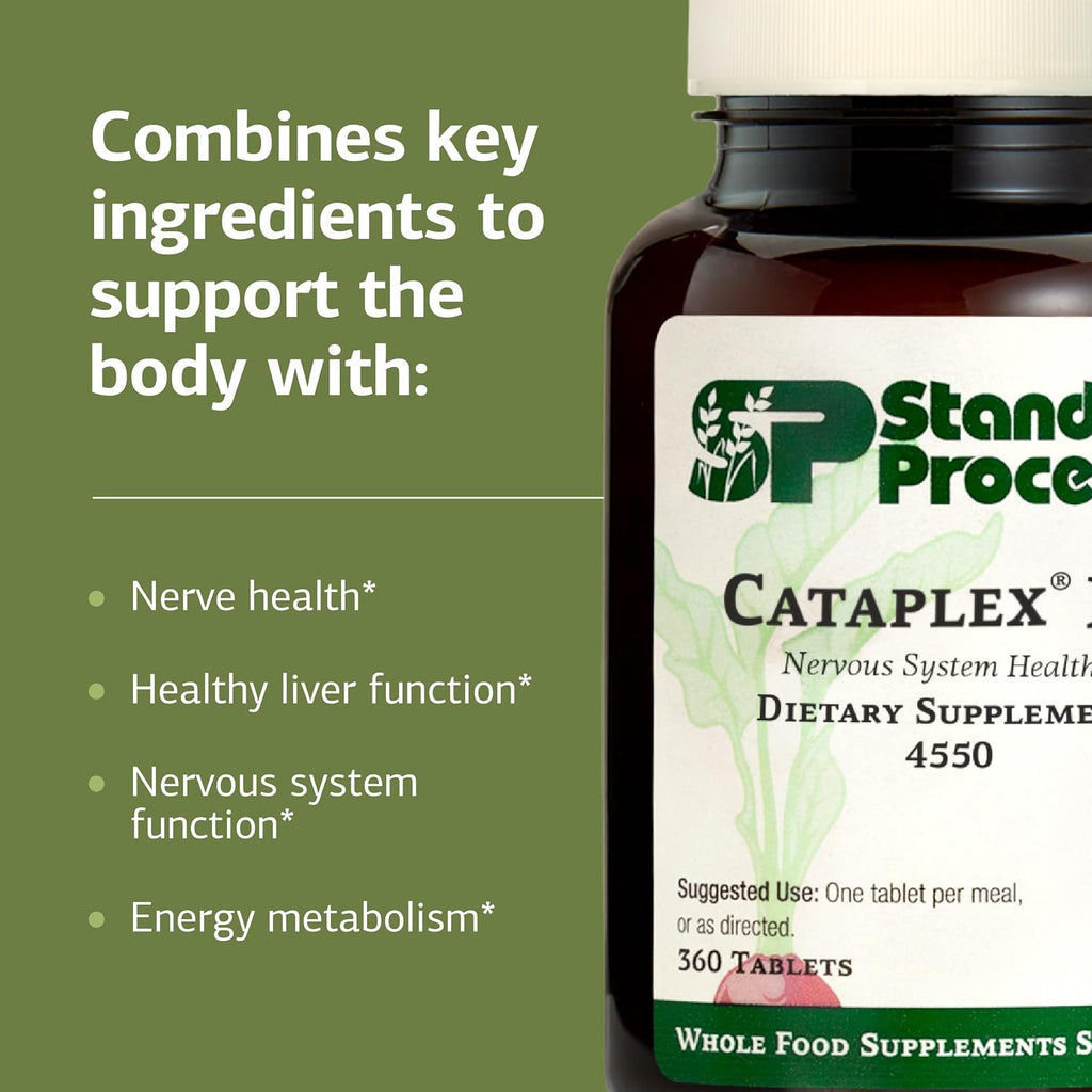 Standard Process Cataplex B2 – Suplemento para el sistema nervioso – Sin lácteos ni soya – 360 comprimidos