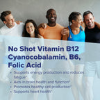 Superior Source No Shot Vitamina B12 (1000 mcg), B6 y Ácido Fólico - 100 Comprimidos Sublinguales