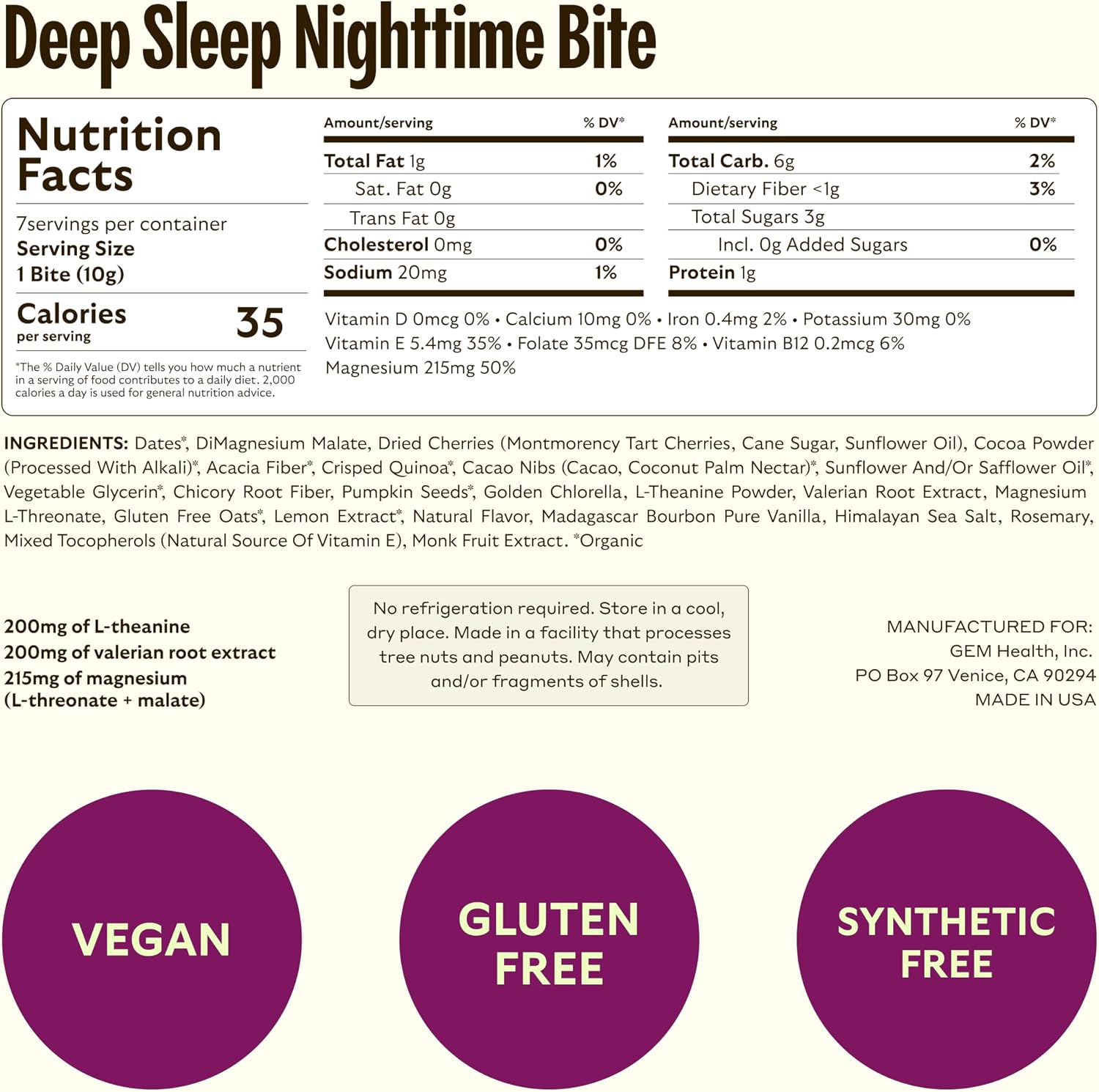 GEM Bite Complete Routine Variety Pack con Multivitamínico Diario, Calma y Ayuda para Dormir