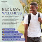 Teen Multivitamin Supreme - Multivitamínico para Chicos 12-17 con D3, Hierro, Calcio, Biotina y Enzimas Digestivas - 120 Comprimidos