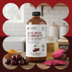 Complete Natural Products Uric Acid Complete - Suplemento Líquido para Apoyar la Eliminación de Ácido Úrico, Salud Renal y Circulación con Vinagre de Manzana, Cereza Ácida y Remolacha (237 ml)