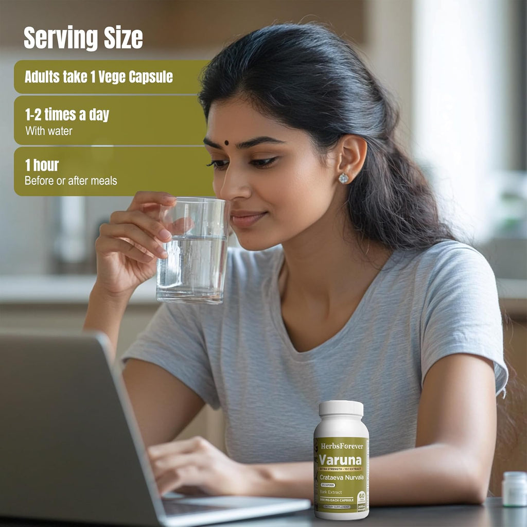 Varuna Nurvala Extract Capsules – 800 mg | Vegano y Sin Gluten | Suplemento Ayurvédico
