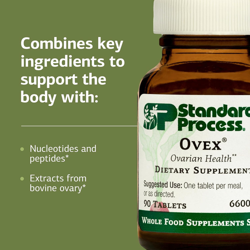 Standard Process Ovex - Suplemento Alimenticio Diario a Base de Alimentos Integrales - 90 Comprimidos (90 Dosis)