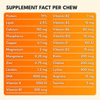 Petroyale 22 en 1 Snacks Multivitamínicos para Perros - 50 Snacks Blandos