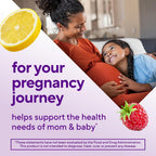 Vitafusion Prenatal Gummies - Vitaminas Prenatales en Gominolas, Sabor Frambuesa Limón, 90 Unidades