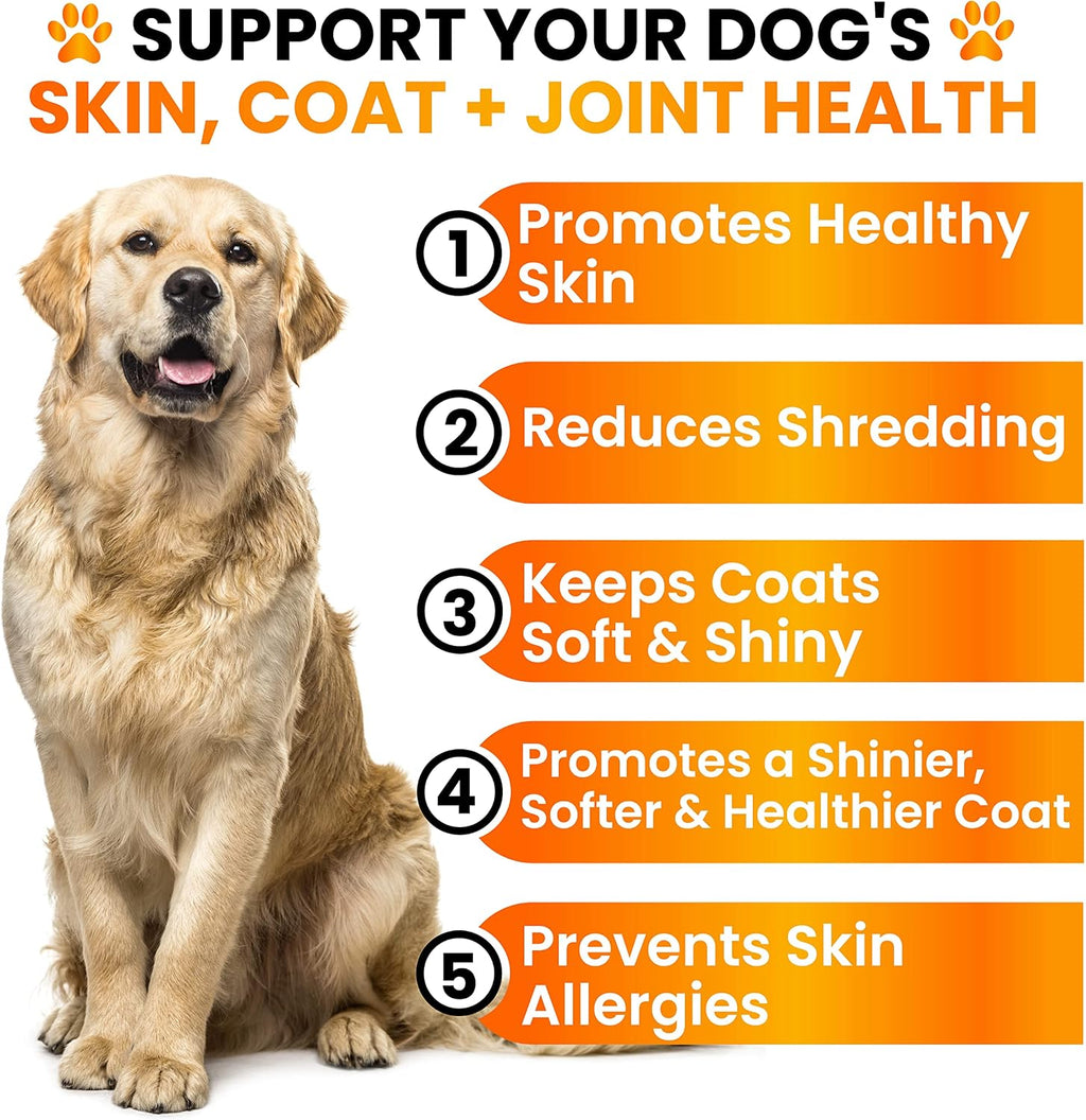 Grateful Pawz Omega 3 para Perros - Mordeduras de Aceite de Pescado con EPA y DHA
