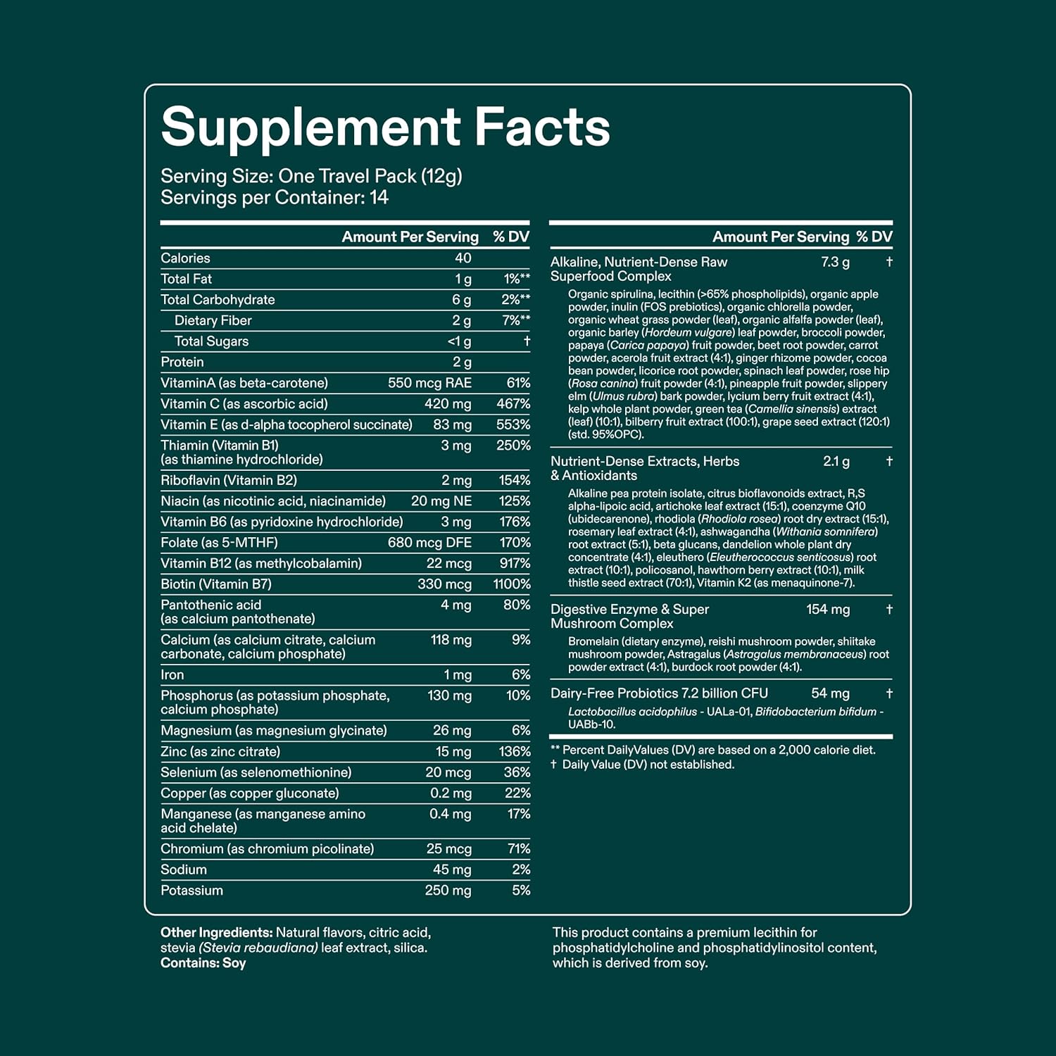 AG1 Greens Powder – Suplemento Multivitamínico, Probiótico y Superfood (Family Value Kit)