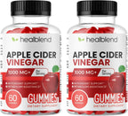 healblend Gomitas de Vinagre de Manzana 1000 mg con Vitamina B12 - 180 unidades (Pack de 3)