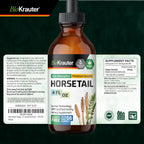 BIO KRAUTER Cola de Caballo Líquido – Suplemento para Cabello, Piel y Uñas – 660 mg por Ración – Vegano – 118 ml