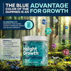 Gomitas Multivitamínicas de Crecimiento con Calcio, Zinc, Vitaminas K2 y D3, Magnesio - LILYMOON