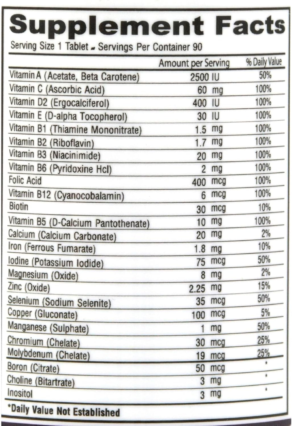 Deva Multivitamínico y Mineral Vegano - 90 Comprimidos Pequeños