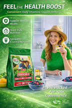 VITAL 4U Vitamin Essentials Multivitamínico Diario para Hombres y Mujeres, 30 Sobres