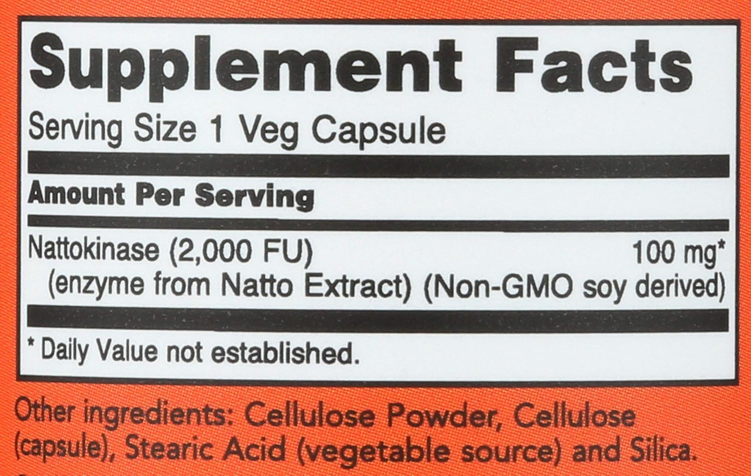 NOW Foods Nattokinasa 100 mg, 60 Cápsulas