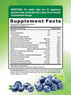 Nature's Truth Multivitamínico para Hombres en Gominolas – 70 uds – Sabor Arándano – con B12, D3 y Zinc – Vegetariano, Sin Gluten y No OGM