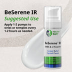 Healthy Gut BeSerene IR Crema Tópica de Alivio Instantáneo con GABA y L-Teanina, 54g