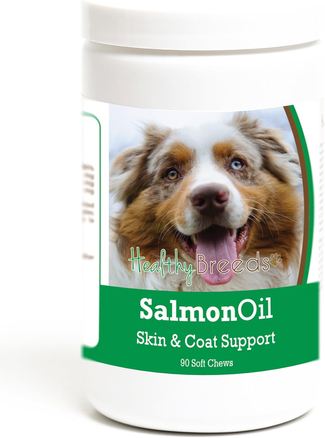 Healthy Breeds Salmon Oil Soft Chews para Perros - 90 Golosinas de Aceite de Salmón