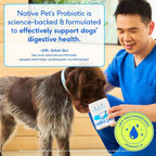 Native Pet Probióticos para Perros – Polvo Digestivo con 6B UFC, 240 dosis
