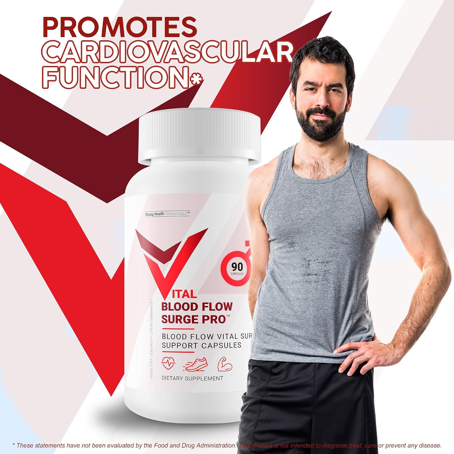 Vital Blood Flow Surge Pro - Fórmula Mejorada - Cápsulas Avanzadas para la Circulación Sanguínea