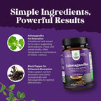 Cápsulas de Ashwagandha 1300 mg - 60 Unidades - Natures Craft