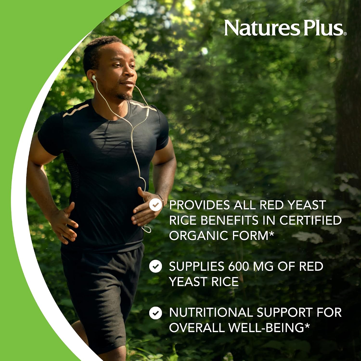 NaturesPlus Source of Life Garden Arroz de Levadura Roja - 60 Cápsulas Orgánicas
